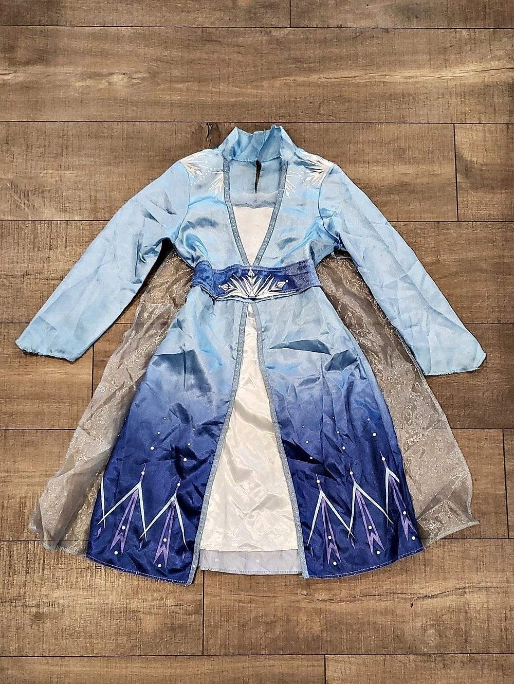 Disney Frozen 2 Elsa Travel Dress Costume Blue & White (4-6)